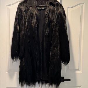 1940s Genuine Vintage Rare Black Fur Coat